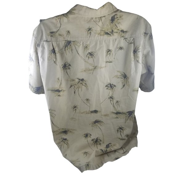 Mens Columbia Sportswear Company 2 Tone Green Palm Trees Hawaiian Tropical M - Picture 7 of 9
